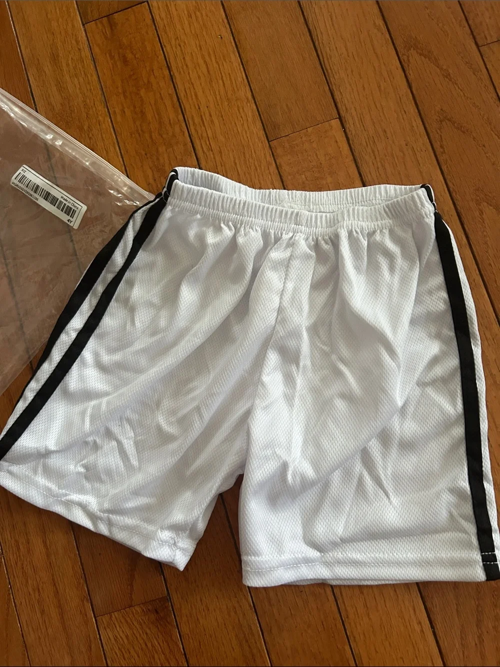 Toddler Boy Athletic Shorts White 4T NEW